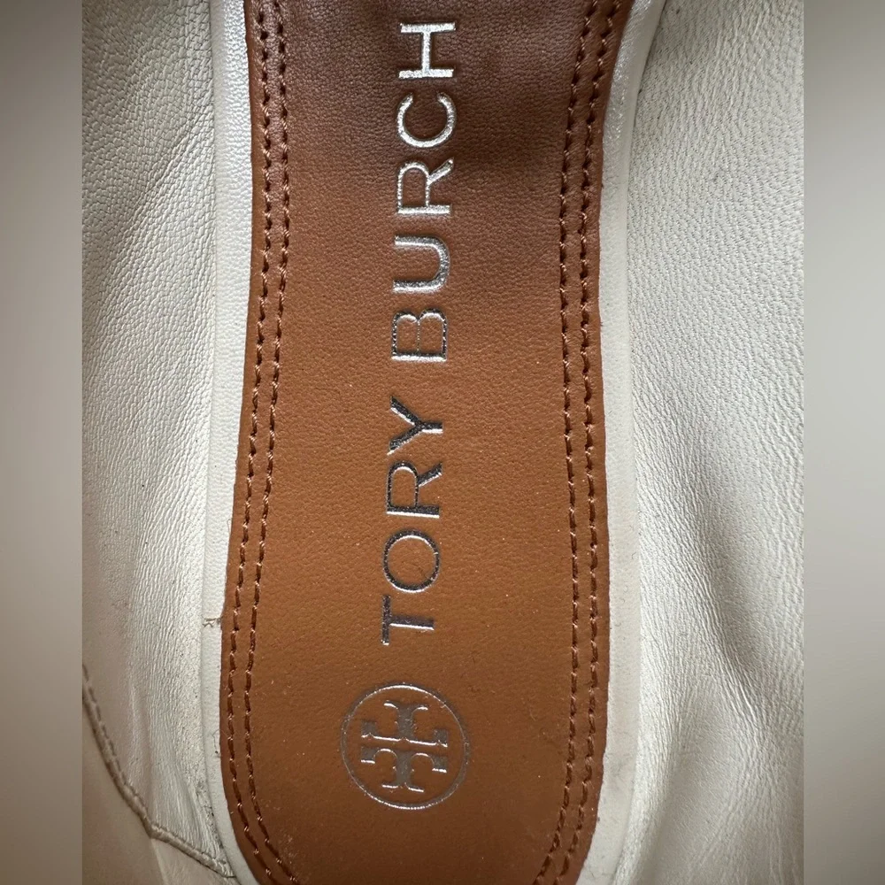 Tory Burch Convertible Tory Charm Loafer Woven Cream Spring Easter Beach Cruise